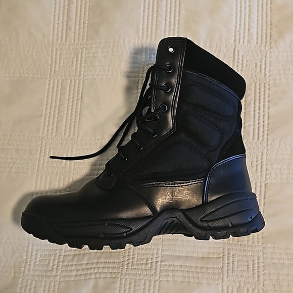 Men's Wideway Black Boots - Picture 4 of 7